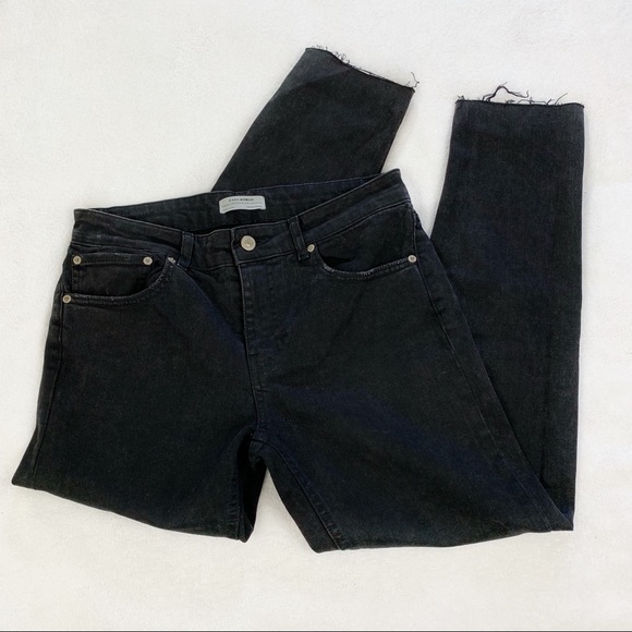 Zara Denim - Zara Black Raw Hem Skinny Jeans